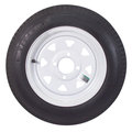 Americana Tire And Wheel Americana Tire & Wheel 32664 Economy Radial Tire & Wheel ST225/75R15 D/6-Hole- Pinstripe Spoke Rim 32664